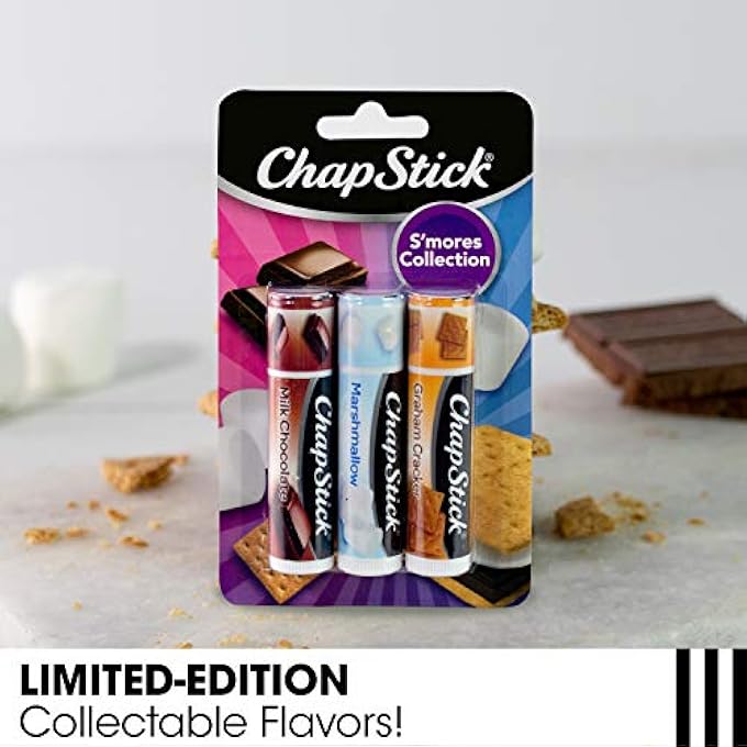 chapstick LIP BALM, ICE CREAM COLLECTION 3-PACK, ICE CREAM CLASSICS 3-PACK + SMORES COLLECTION  FUN & FLAVORFUL LIP CARE, BIRTHDAY GIFT, PARTY FAVORS, STOCKING STUFFERS, 0.15 OZ EA - Image 4